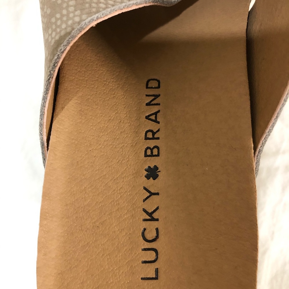 ‼️SOLD‼️NEW Luck Brand Neeka Slide Wedge Sandal - Picture 10 of 11